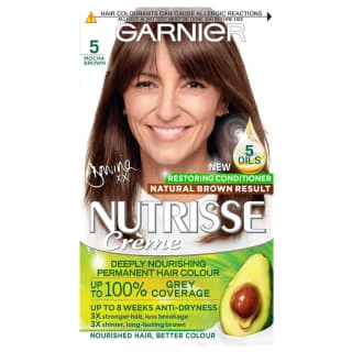 Garnier Nutrisse Creme Permanent Hair Dye - Mocha Brown 1 Garnier Nutrisse Creme Permanent Hair Dye - Mocha Brown
