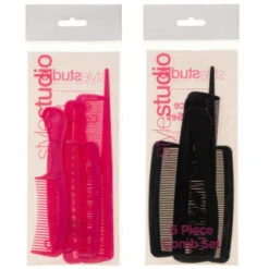 Hair Comb Set 6pc - Pink -Care Product Series Shop 314933 style studio 6 piece comb set main