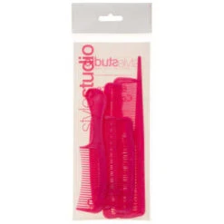 Hair Comb Set 6pc - Pink -Care Product Series Shop 314933 style studio 6 piece comb set pink