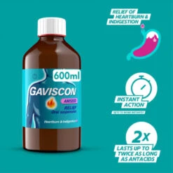Gaviscon Aniseed 600ml -Care Product Series Shop 320768 gaviscon double action anniseed liquid 600ml