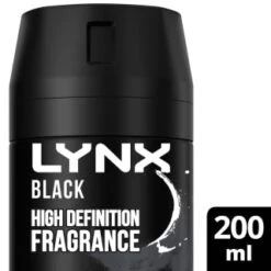 Lynx Deodorant Bodyspray - Black 200ml -Care Product Series Shop 332835 lynx black body spray 200ml 2