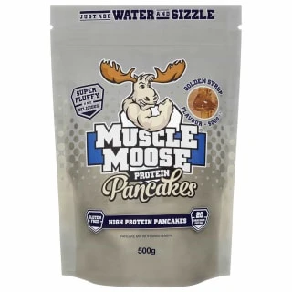 B&M Muscle Moose Protein Pancakes 500g - Golden Syrup 1 B&M Muscle Moose Protein Pancakes 500g - Golden Syrup