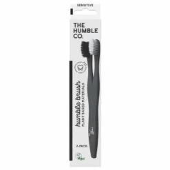 B&M The Humble Co. Sensitive Toothbrush 2pk - Black & White