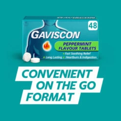 Gaviscon Chewable Tablets 48pk - Peppermint -Care Product Series Shop 379273 gaviscon 48 chewable tablets peppermint 6