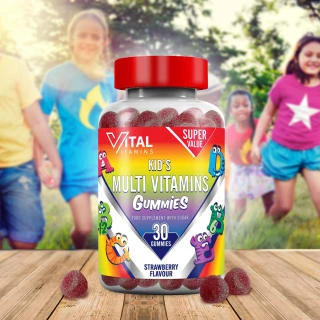 B&M Vital Vitamins Kid's Multi Vitamins Gummies 30pk 2 B&M Vital Vitamins Kid's Multi Vitamins Gummies 30pk - Image 2