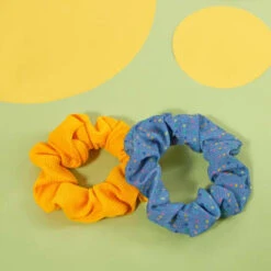 Ella Style Scrunchies 2pk - Blue & Gold 7 Ella Style Scrunchies 2pk - Blue & Gold -Care Product Series Shop 385596 ella style hair accessories 2pk scrunchies 2