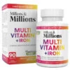 B&M Millions & Millions Multivitamin & Iron Tablets 90pk