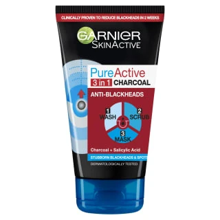 Garnier SkinActive 3-in-1 Anti-Blackhead 150ml 1 Garnier SkinActive 3-in-1 Anti-Blackhead 150ml