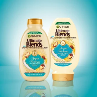 Garnier Ultimate Blends Shampoo 400ml - Argan 2 Garnier Ultimate Blends Shampoo 400ml - Argan - Image 2